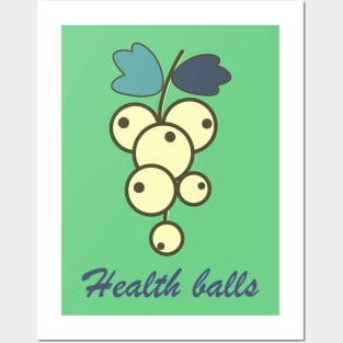 Health berry balls Posters and Art